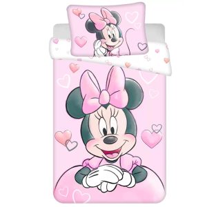 Disney Minnie Powder Pink gyerek, ovis ágyneműhuzat