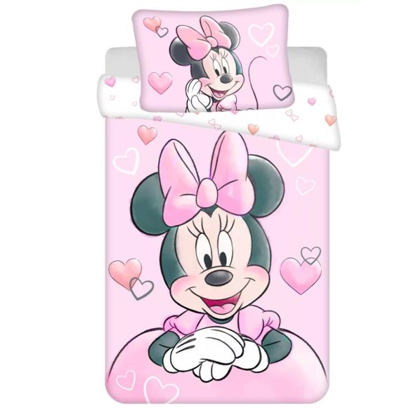 Disney Minnie Powder Pink gyerek, ovis ágyneműhuzat