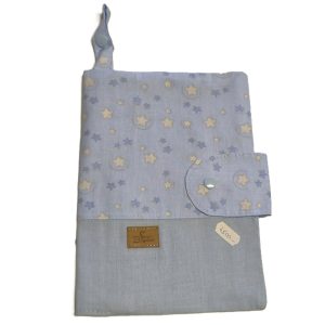 Pelustartó neszeszer/kék csillagok 