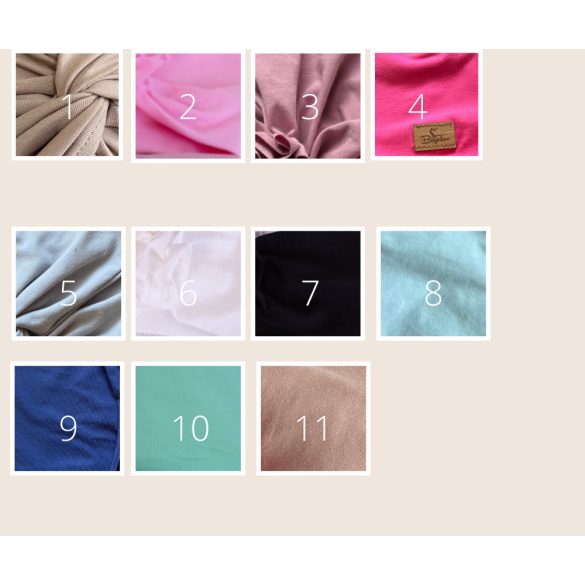 Masnis turbán - egyszínűek